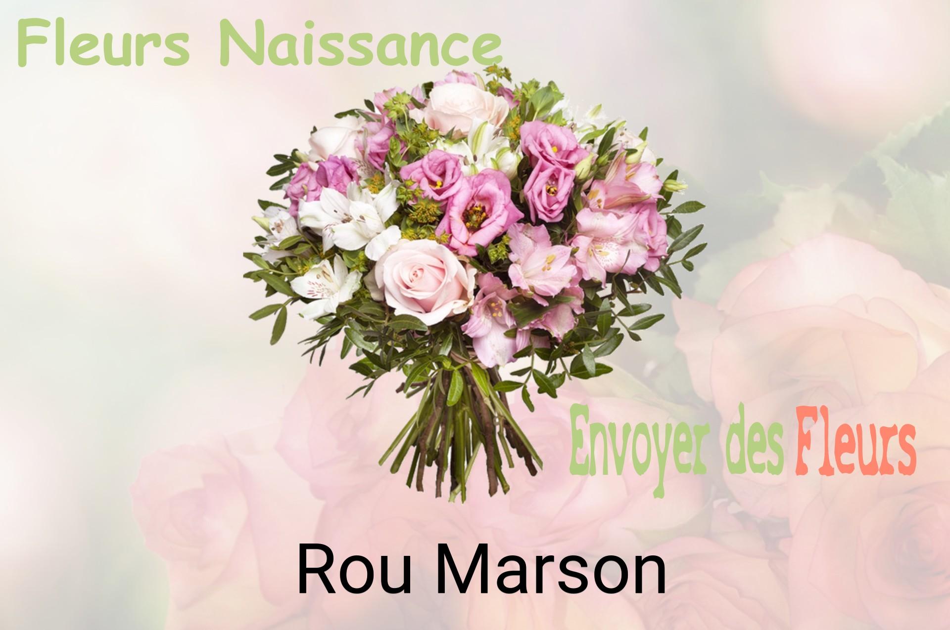 Bouquet de fleurs de naissance livré à Rou-Marson